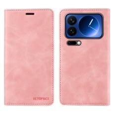 BETOPNICE - BETOPNICE Xiaomi 17 Pro Pl&aring;nboksfodral Konstl&auml;der - Rosa