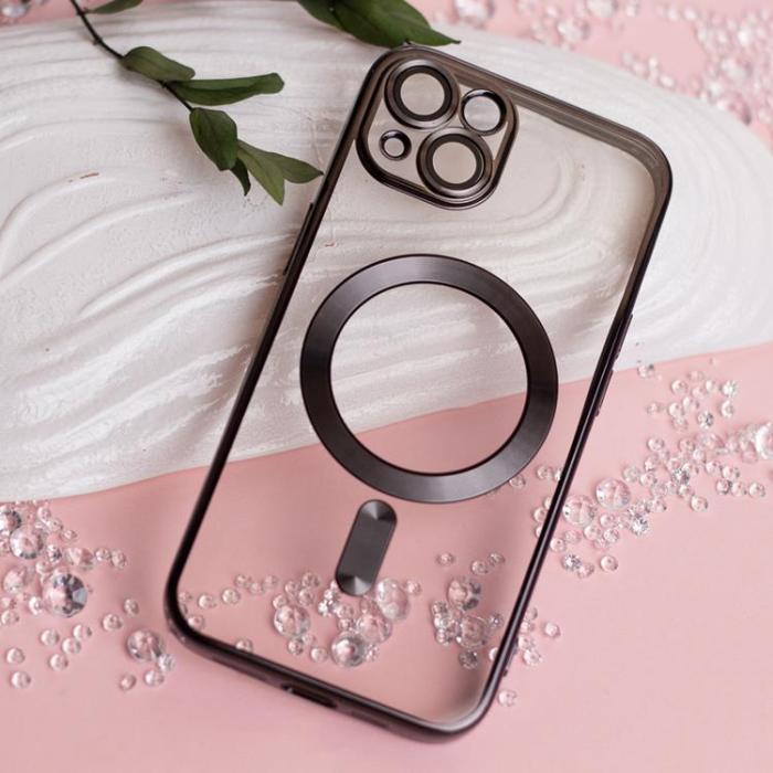 A-One Brand - Galaxy S25 Edge Mobilskal MagSafe Color Chrome - Svart