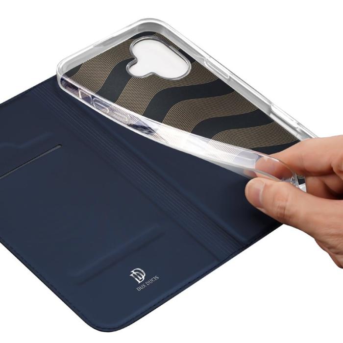 Dux Ducis - DUX DUCIS Skin Pro Series iPhone 16 Plus Fodral KonstLäder - Blå