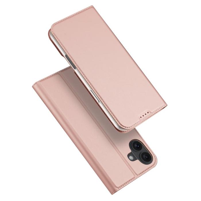 Dux Ducis - DUX DUCIS Skin Pro Series iPhone 16 Plus Fodral KonstLäder - Rosa
