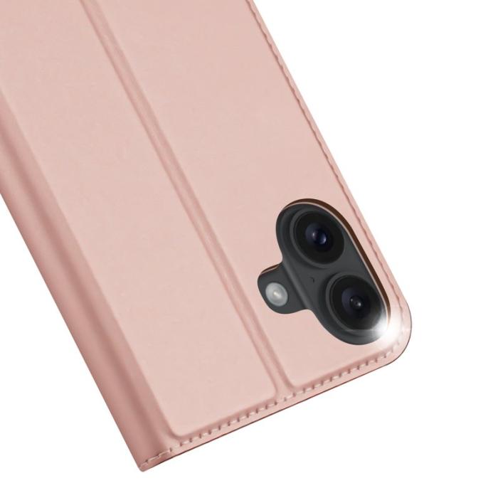 Dux Ducis - DUX DUCIS Skin Pro Series iPhone 16 Plus Fodral KonstLäder - Rosa