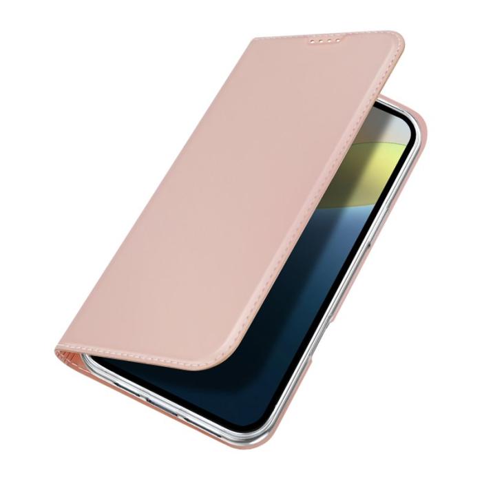 Dux Ducis - DUX DUCIS Skin Pro Series iPhone 16 Plus Fodral KonstLäder - Rosa