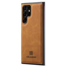 DG.MING - DG.MING Mobilskal till Samsung Galaxy S25 Ultra PU L&auml;der Brun