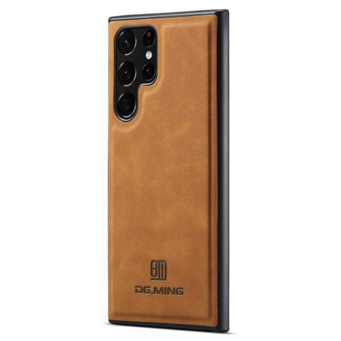 DG.MING - DG.MING Mobilskal till Samsung Galaxy S25 Ultra PU Läder Brun