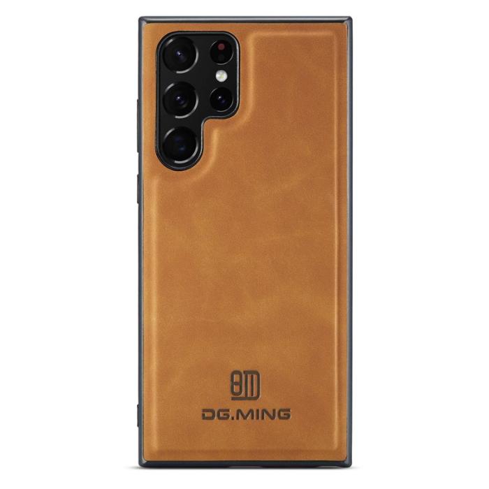 DG.MING - DG.MING Mobilskal till Samsung Galaxy S25 Ultra PU Läder Brun