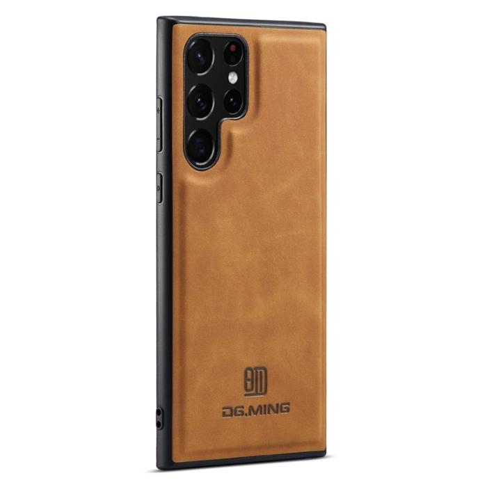 DG.MING - DG.MING Mobilskal till Samsung Galaxy S25 Ultra PU Läder Brun