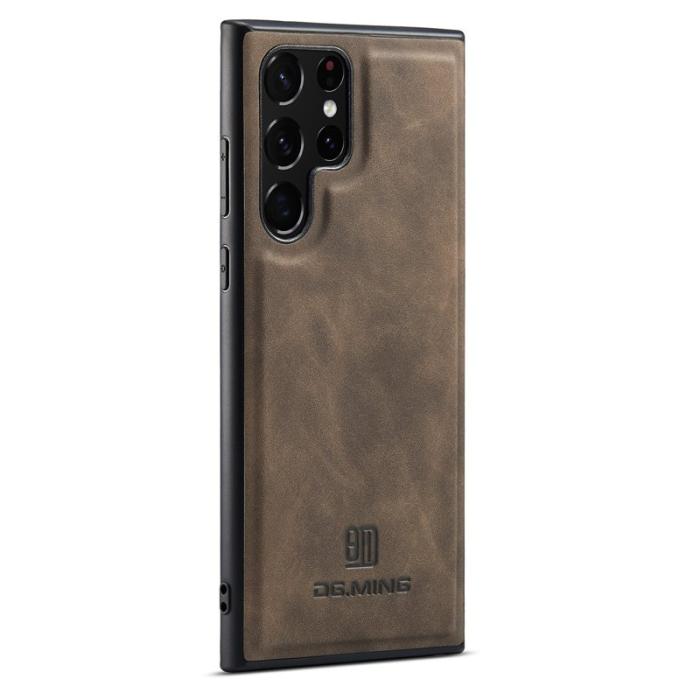 DG.MING - DG.MING Mobilskal till Samsung Galaxy S25 Ultra PU Läder Brun