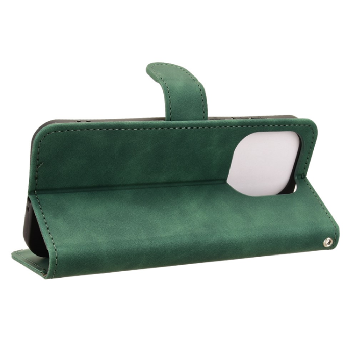 A-One Brand - OnePlus 15 5G Plånboksfodral Skin Feel Anti Drop Konstläder - Grön