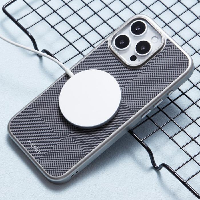 X-Level - X-LEVEL Mobilskal till iPhone 16 Pro Magnetiskt Hård PC Grå