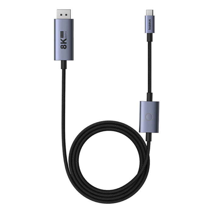 BASEUS - Baseus DisplayPort Till Type-C Kabel High Defination 1.5m - Svart