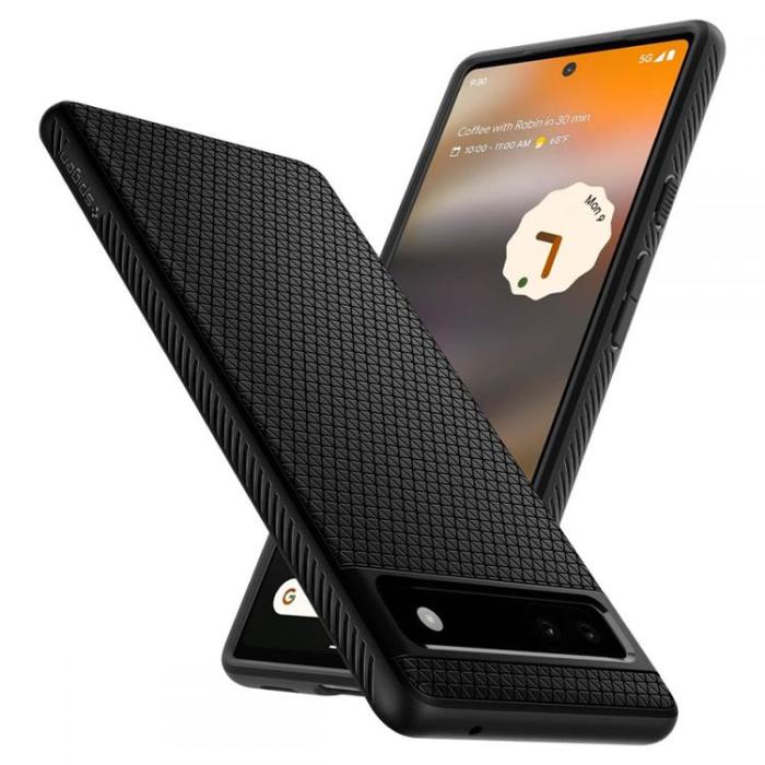 UTGATT - Spigen Liquid Air Skal Google Pixel 6a - Matte Svart