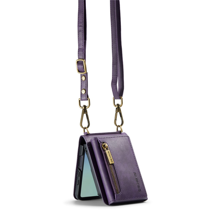 DG.MING - DG.MING Galaxy Z Flip 7 Mobilskal RFID Blocking M5 - Lila
