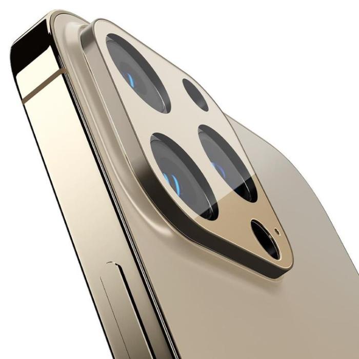 UTGATT - Spigen Optik.Tr 2-Pack Kameraskydd iPhone 13 Pro / 13 Pro Max - Guld