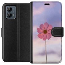 iSecrets - Plånboksfodral till Motorola Moto G53 med Rosa blomma