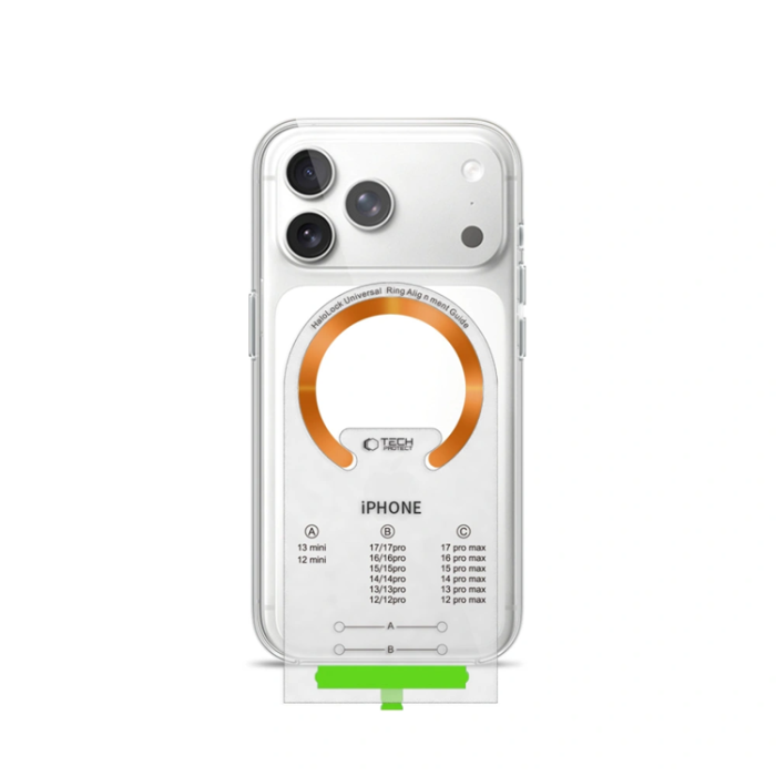 Tech-Protect - Tech-Protect 2-Pack MagSafe Magnetic Ring MMP-210 - Svart/Orange