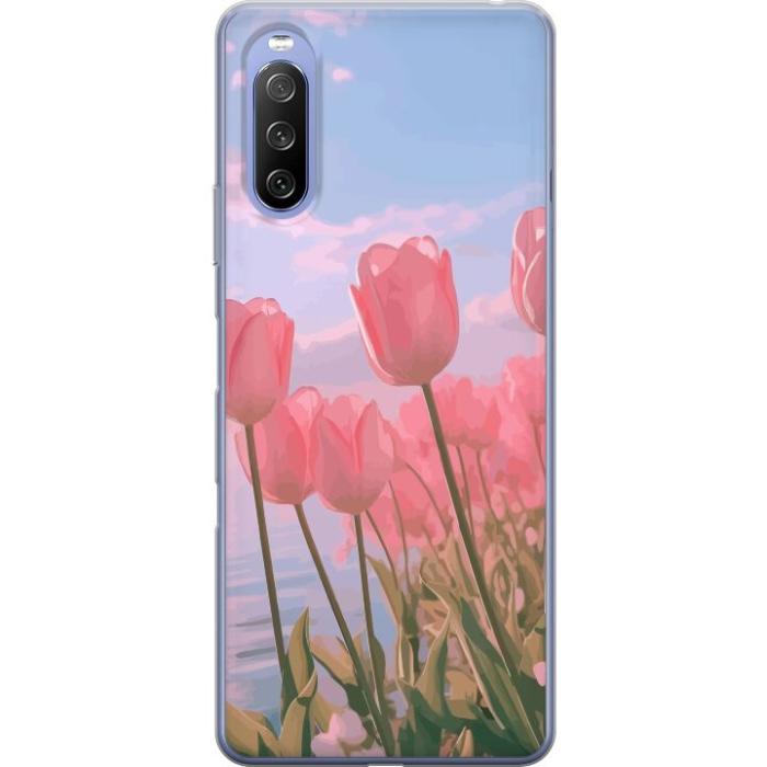 iSecrets - Mobilskal till Sony Xperia 10 III med Rosa Tulpaner