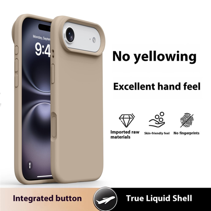 A-One Brand - iPhone Air Mobilskal Soft Microfiber Lining Silikon+PC - Coffee