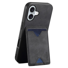 DENIOR - DENIOR iPhone 17 Mobilskal Kickstand Korthållare - Svart
