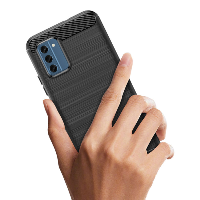 OEM - Nokia C300 Mobilskal Carbon Silicone - Svart