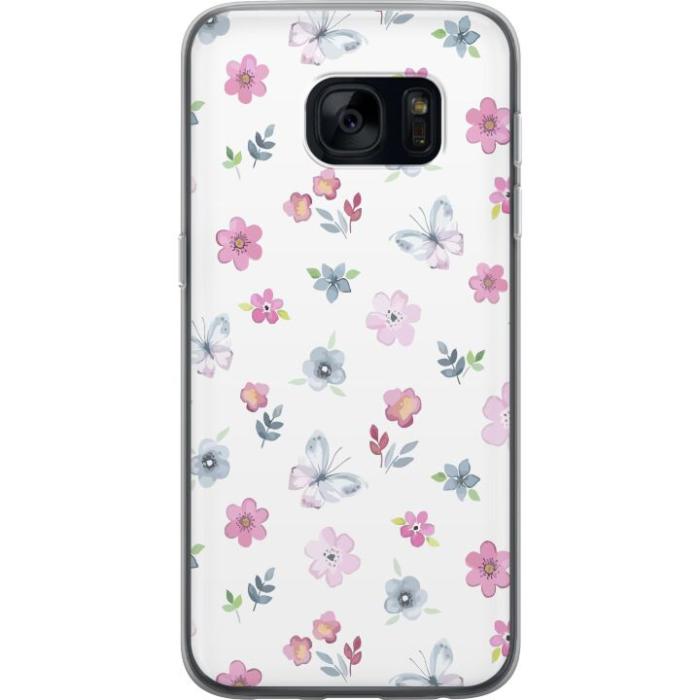 iSecrets - Mobilskal till Samsung Galaxy S7 med Blommor och fjärillar