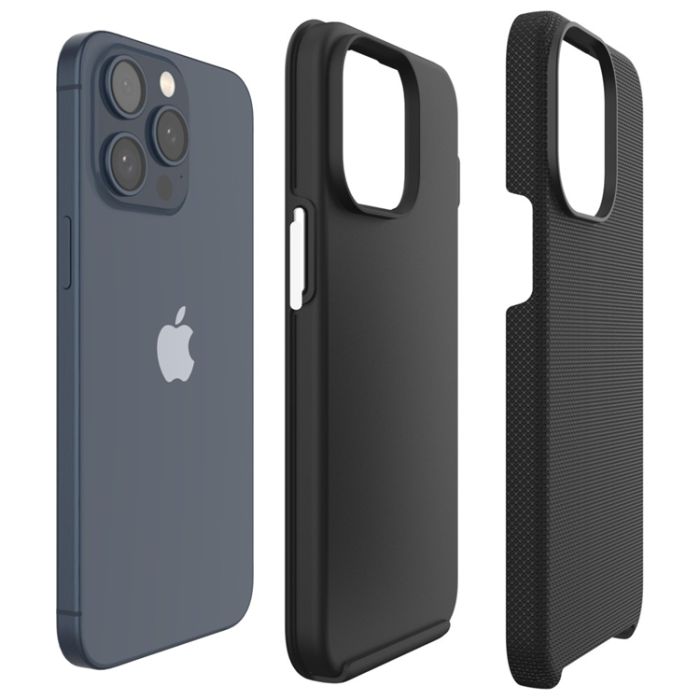 3MK - 3mk Mobilskal För iPhone 15 Pro Max Magsafe Fortis - Svart