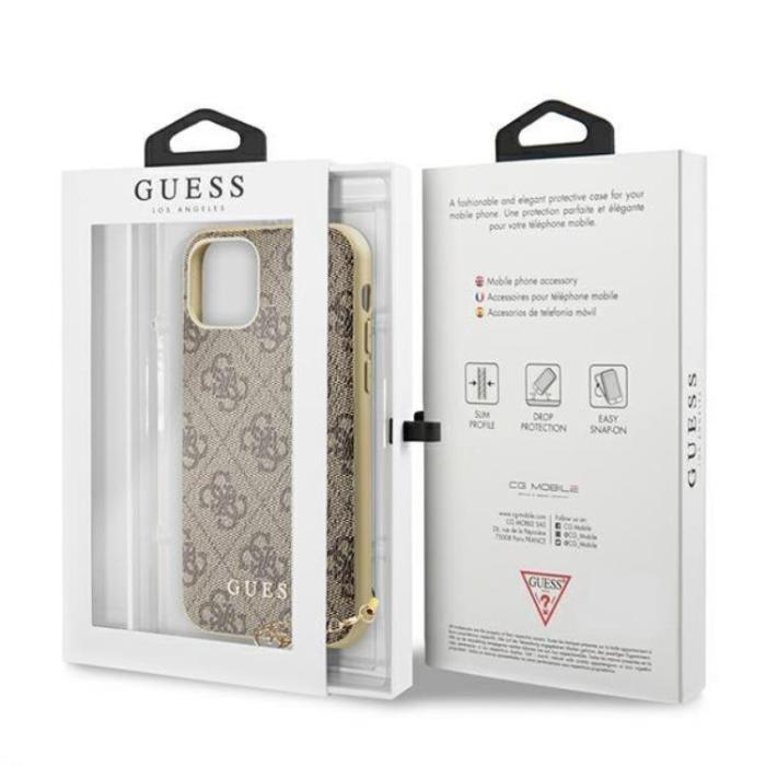 Guess - Guess iPhone 11/XR Mobilskal Charms Collection - Brun