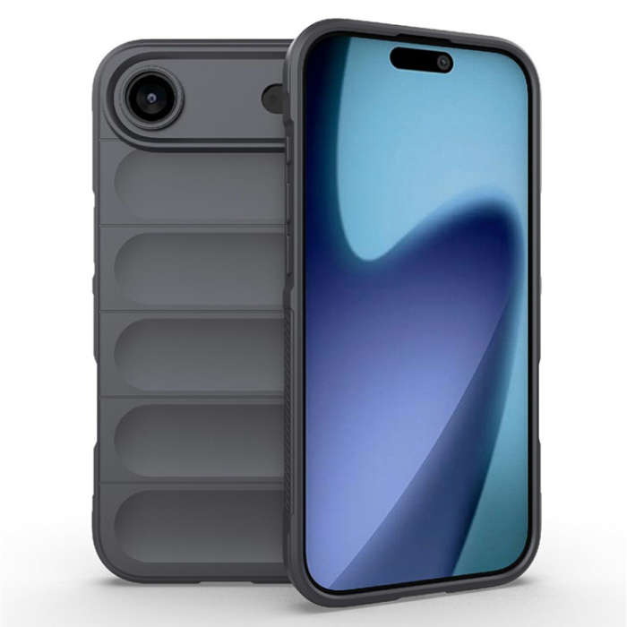 Amorus - AMORUS iPhone Air Mobilskal Shockproof TPU Rugged - Mörkgrå