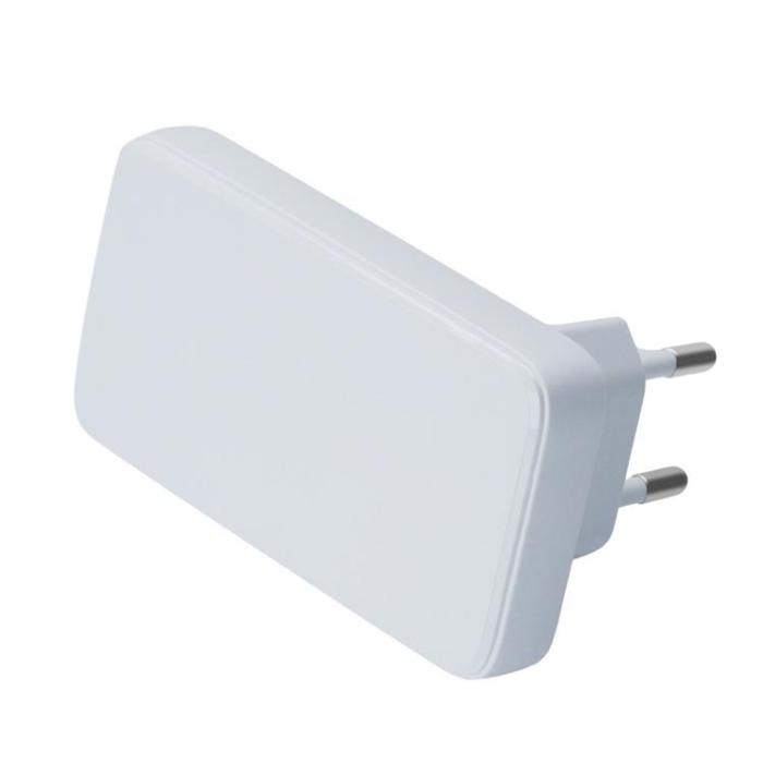 QUALO - QUALO Snabbladdare 45W 1xUSB-A 1xUSB-C GaN Ultra Slim - Vit