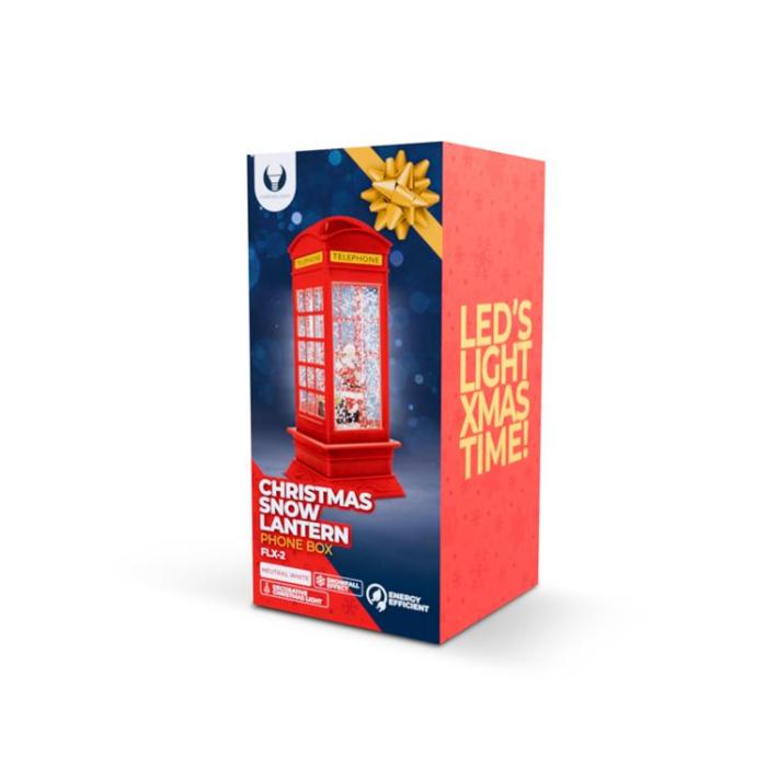 Forever Light - Forever Light Christmas Snow Globe Lykta PHONE BOX FLX-2