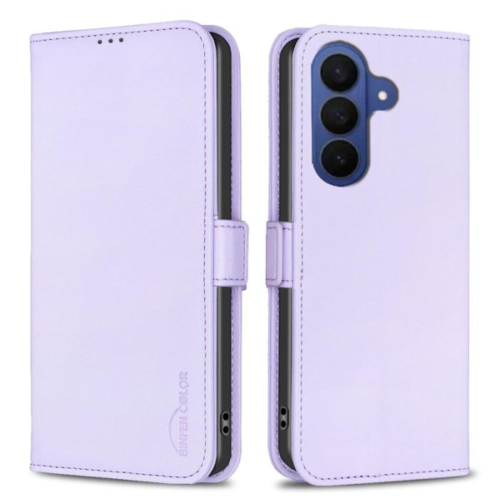 BINFEN COLOR - BINFEN Samsung Galaxy S26 Plus Plånboksfodral Konstläder Flip Folio - Lila