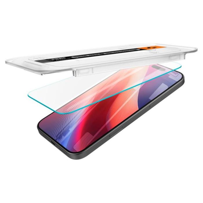Spigen - [2-Pack] Spigen iPhone 16 Pro Max Härdat Glas Skärmskydd 'EZ Fit
