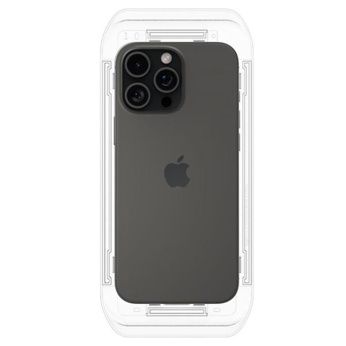 Spigen - [2-Pack] Spigen iPhone 16 Pro Max Härdat Glas Skärmskydd 'EZ Fit