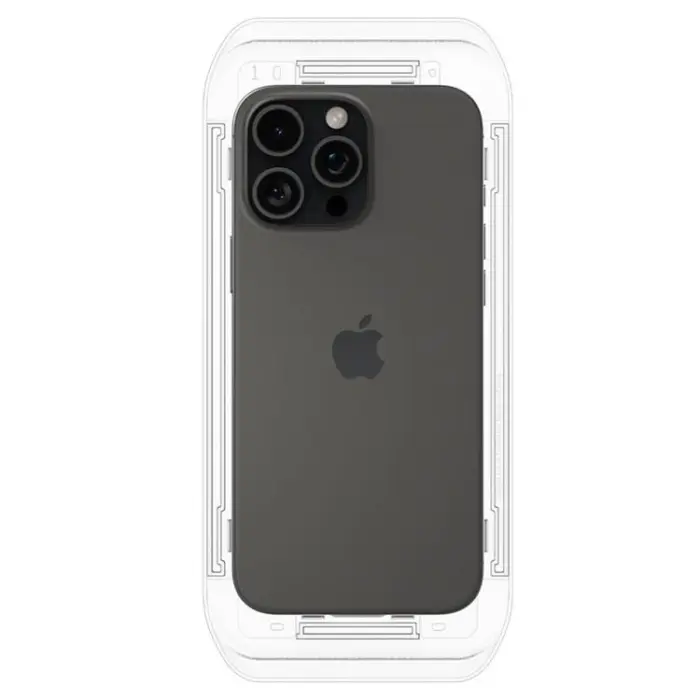 Spigen - [2-Pack] Spigen iPhone 16 Pro Max Härdat Glas Skärmskydd 'EZ Fit