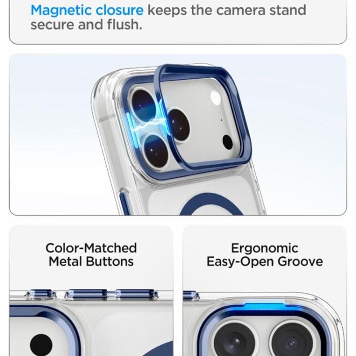 Spigen - Spigen Mobilskal till iPhone 18 Pro Max/17 Pro Max Magsafe Ultra Hybrid Optik S