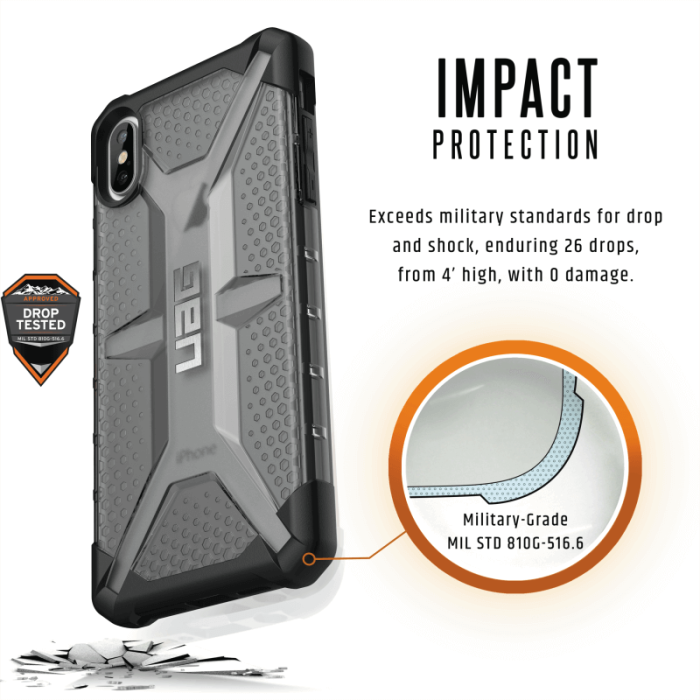 UTGATT5 - UAG iPhone XS Max Plasma Cover - Ash