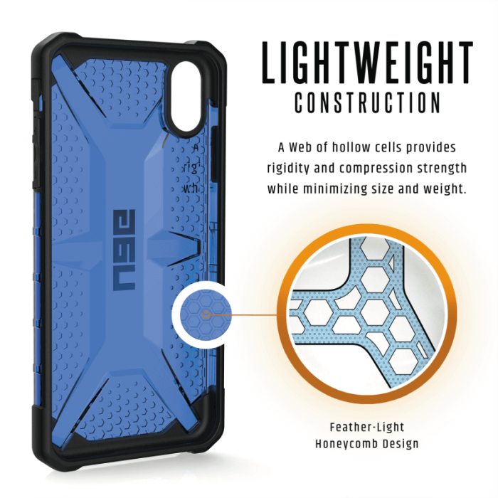 UTGATT4 - UAG iPhone XS Max Plasma Cover - Koboltblå