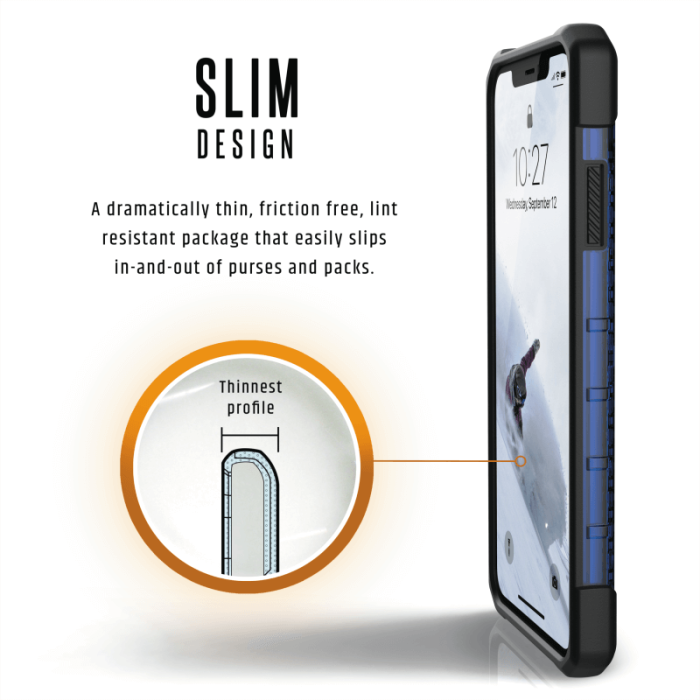 UTGATT4 - UAG iPhone XS Max Plasma Cover - Koboltblå