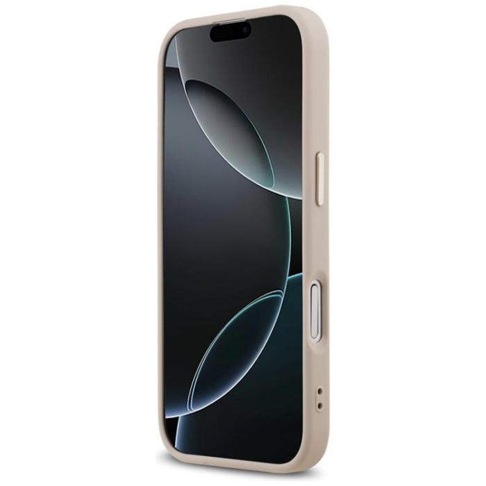 Guess - Guess iPhone 17 Mobilskal MagSafe 4G Triangle Logo - Rosa Guld