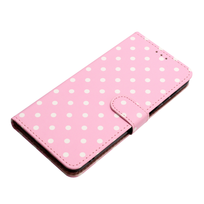 A-One Brand - OnePlus 15 5G Plånboksfodral Polka Dot Pattern Läder - Rosa