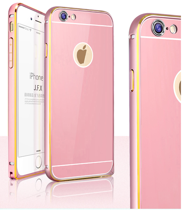 JFX Metallbumper-skal till Apple iPhone 6(S) Plus (Rose Gold) | 2353 | AlltMobil