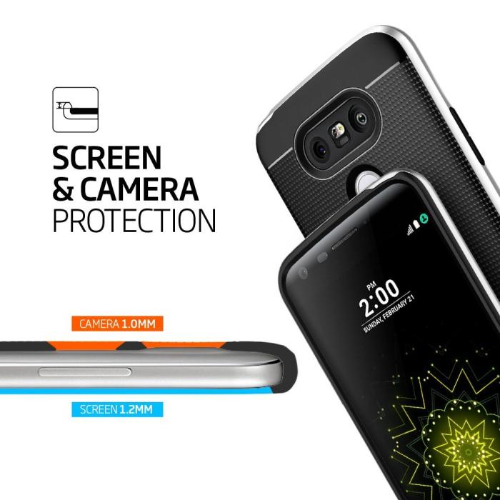 UTGATT5 - SPIGEN Neo Hybrid Skal till LG G5 - Silver