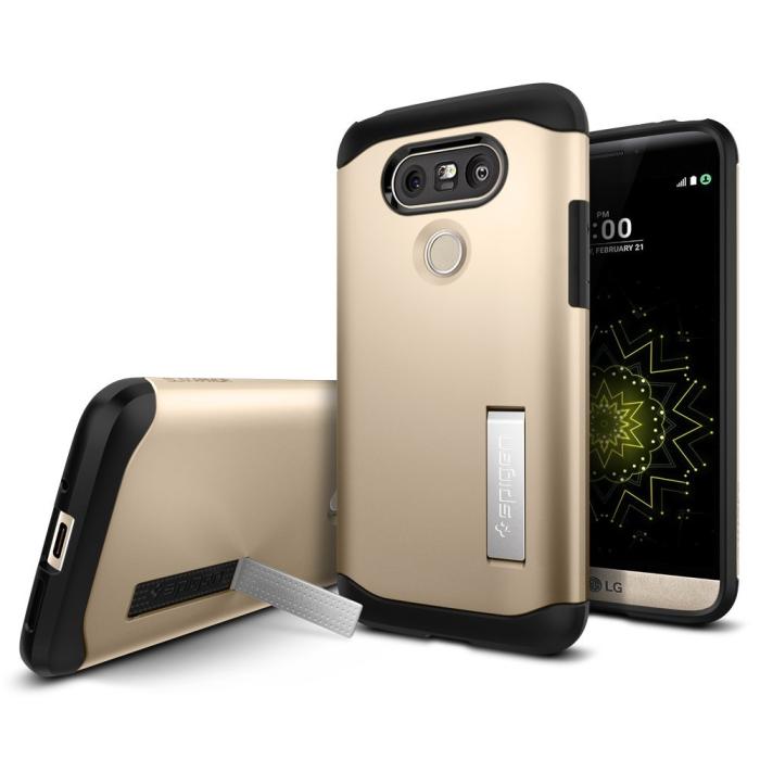 UTGATT5 - SPIGEN Slim Armor Skal till LG G5 - Gold