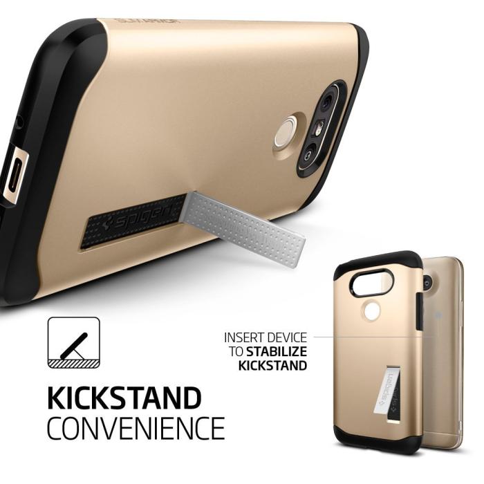 UTGATT5 - SPIGEN Slim Armor Skal till LG G5 - Gold