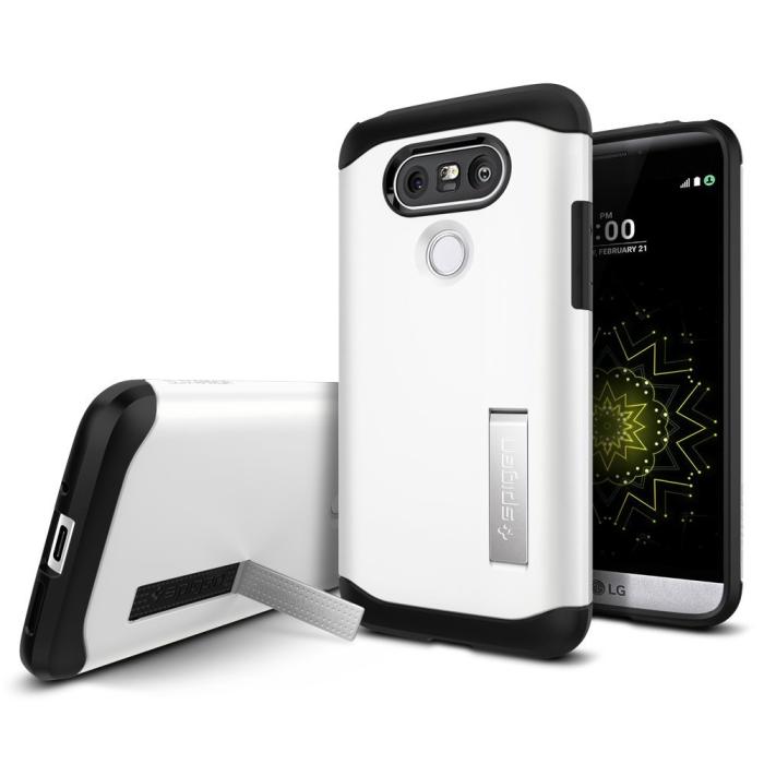 UTGATT5 - SPIGEN Slim Armor Skal till LG G5 - Vit