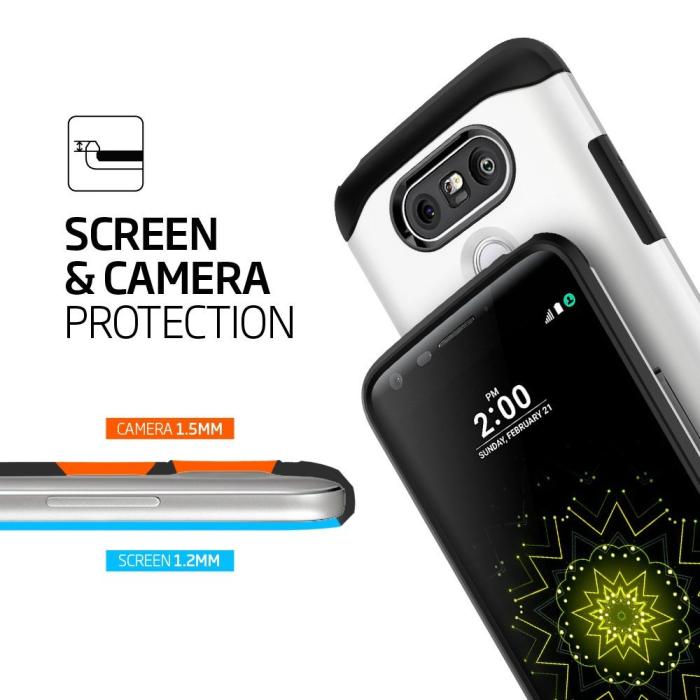 UTGATT5 - SPIGEN Slim Armor Skal till LG G5 - Vit