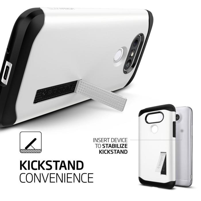 UTGATT5 - SPIGEN Slim Armor Skal till LG G5 - Vit