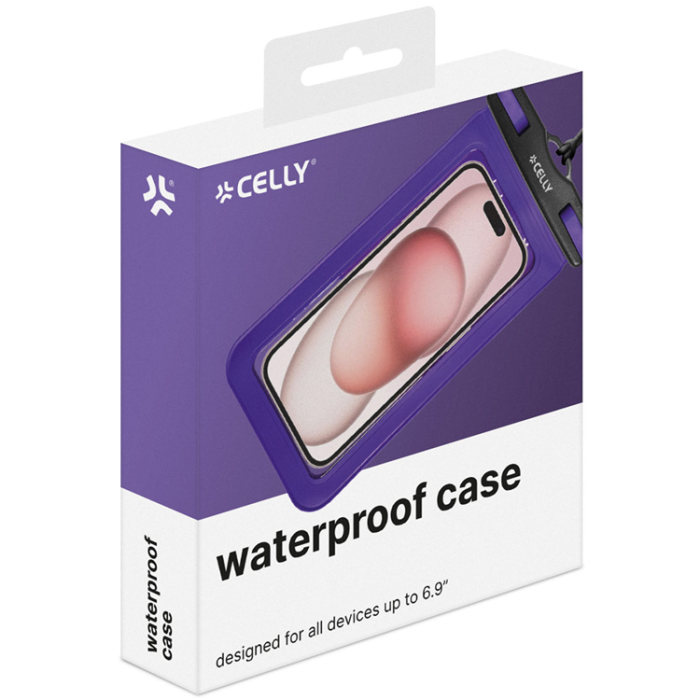 Celly - Celly Splashbag Vattentät Mobilfodral IP68 max 6.9