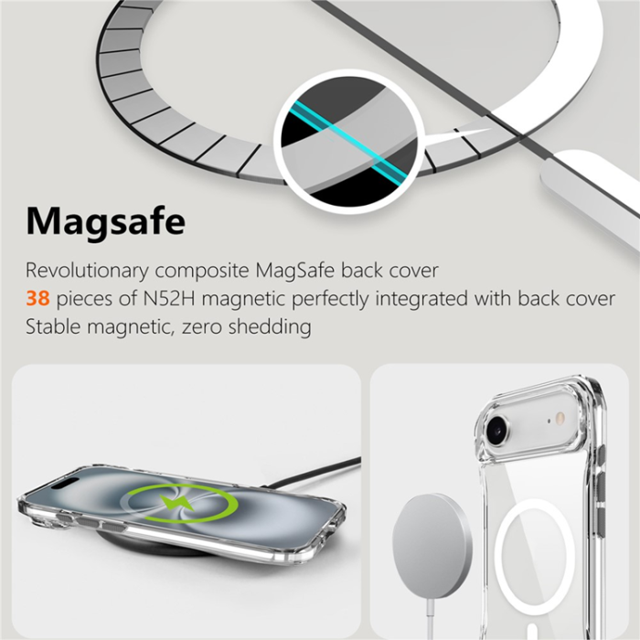 A-One Brand - iPhone Air Mobilskal MagSafe TPU + PC Crystal Clear