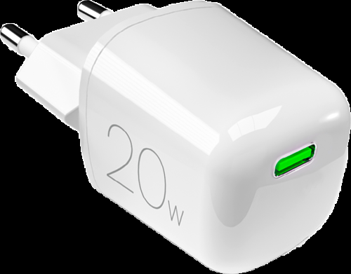Puro Gan Väggladdare 20W USB-C - Vit | 505295 | AlltMobil