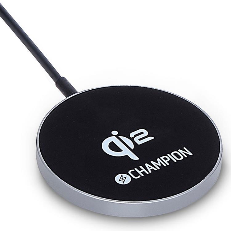 Champion QI2 Trådlös laddare 15W - Svart | 505295 | AlltMobil